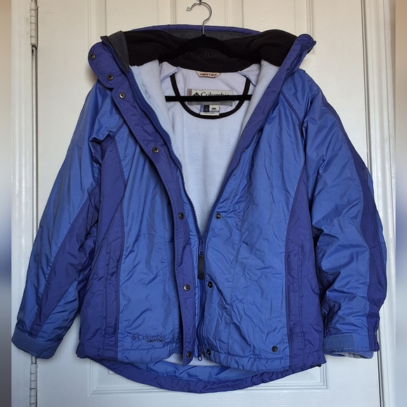 COLUMBIA Vertex Bugaboo 3 in 1 Blue Snow Ski Jacket Women's‎ Size Small - Picture 1 of 15